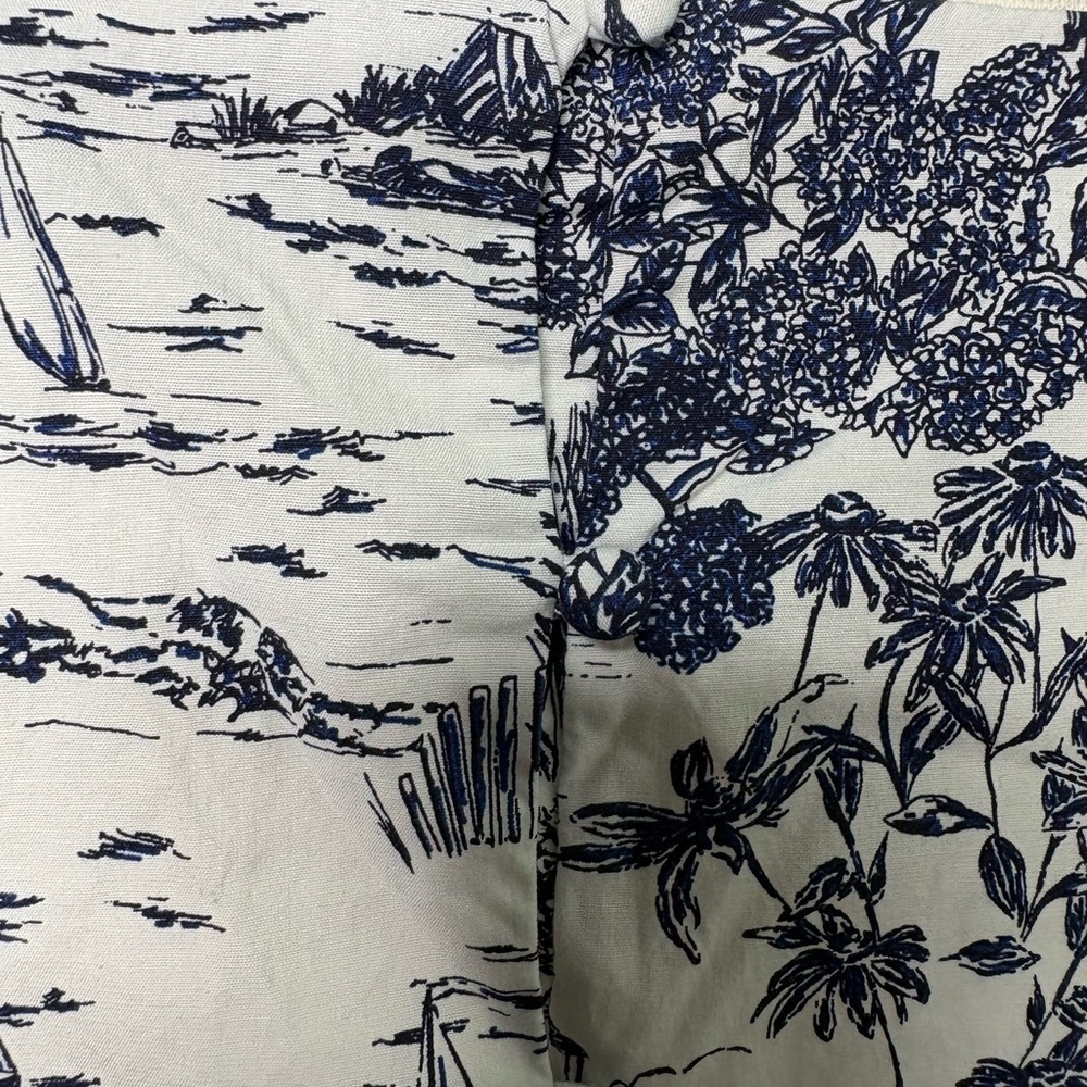Vineyard Vines Navy and White Scenic Midi Dress XL girls - Picture 8 of 11
